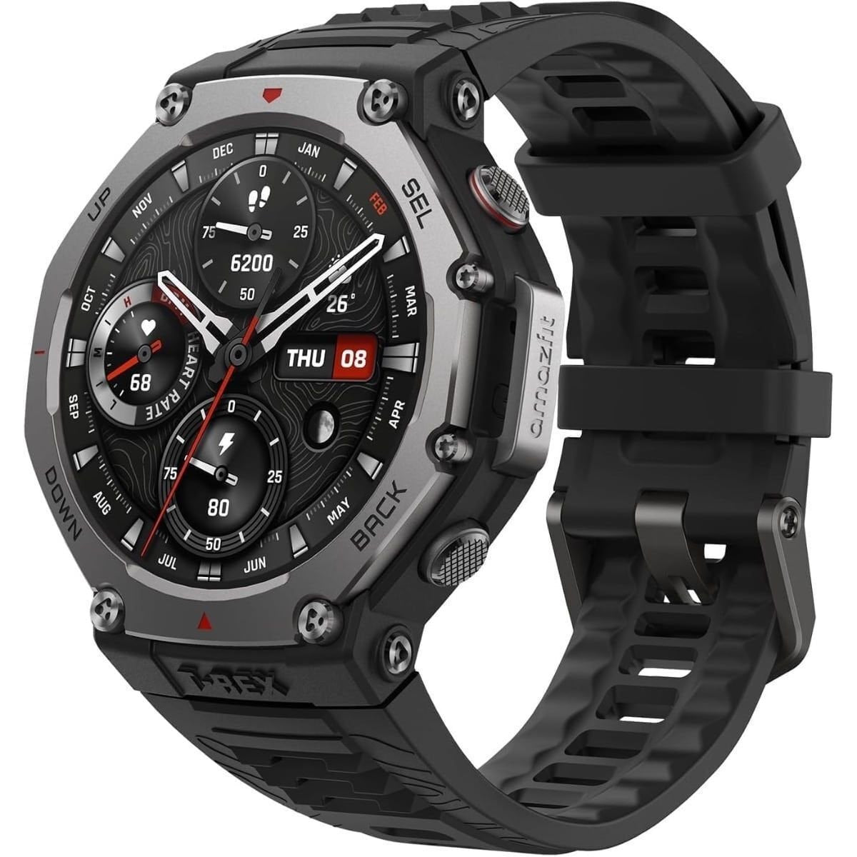 Amazfit T-Rex 3 Stainless Steel 48mm Smartwatch (Onyx)