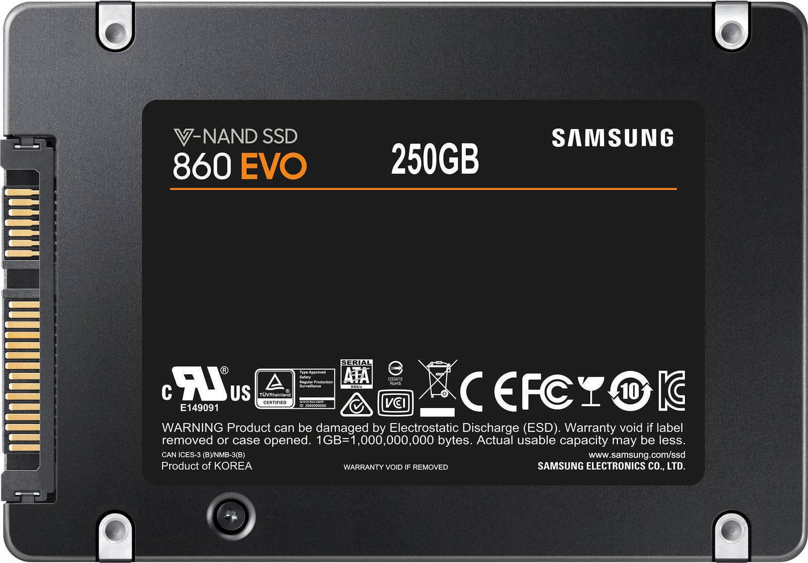 860 EVO 250 GB Sata3 MZ-76E250BEU