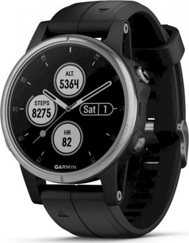 Garmin fenix 5S Plus Glass Silver-Black 010-01987-21