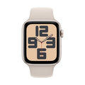 Apple Watch SE 2024 Aluminium 44mm (Starlight με Starlight Sport Band (M/L))