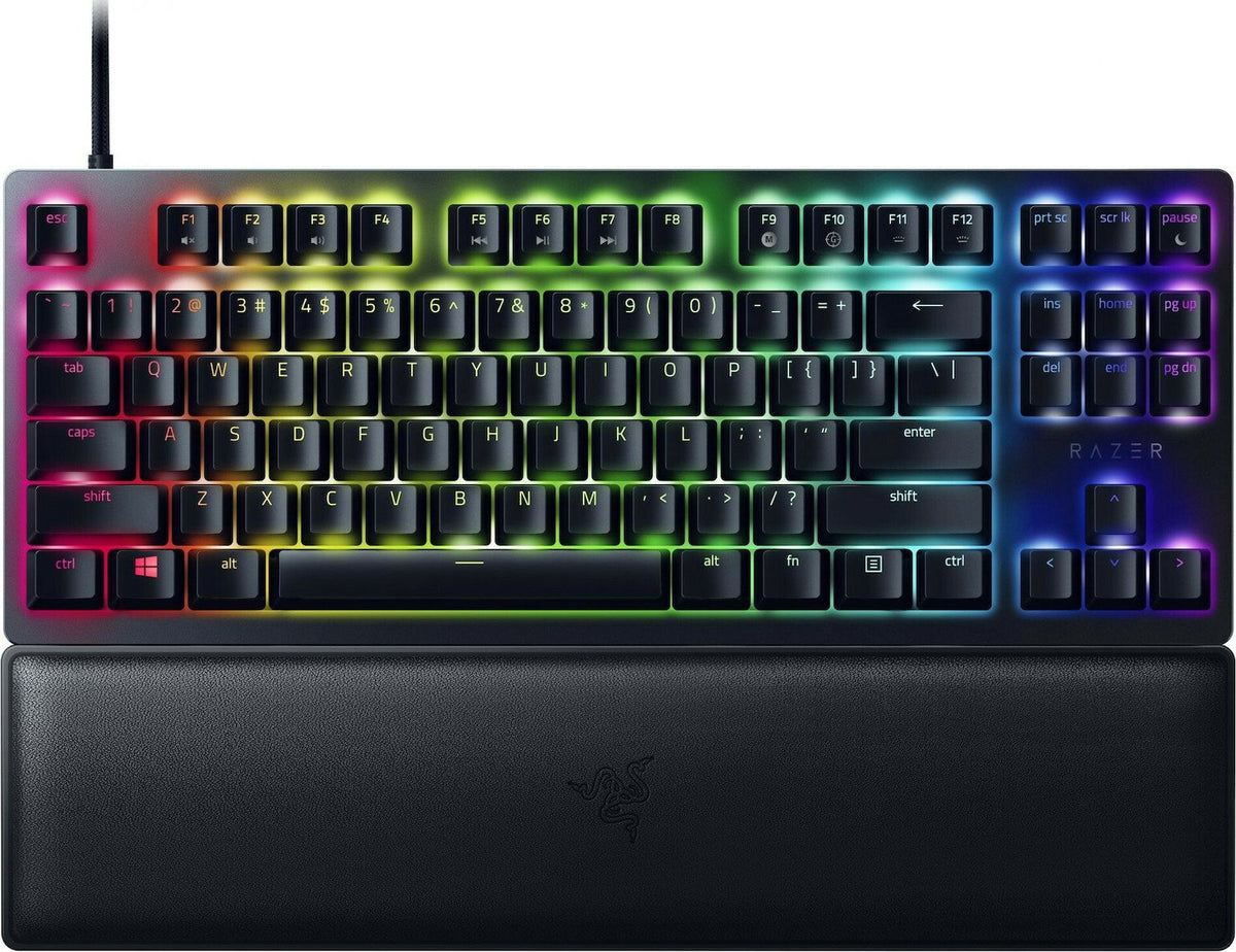 Razer HUNTSMAN V2 Tenkeyless RGB Optical Gaming Keyboard (Clicky Purple Switch) - US Layout (RZ03-03940300-R3M1)